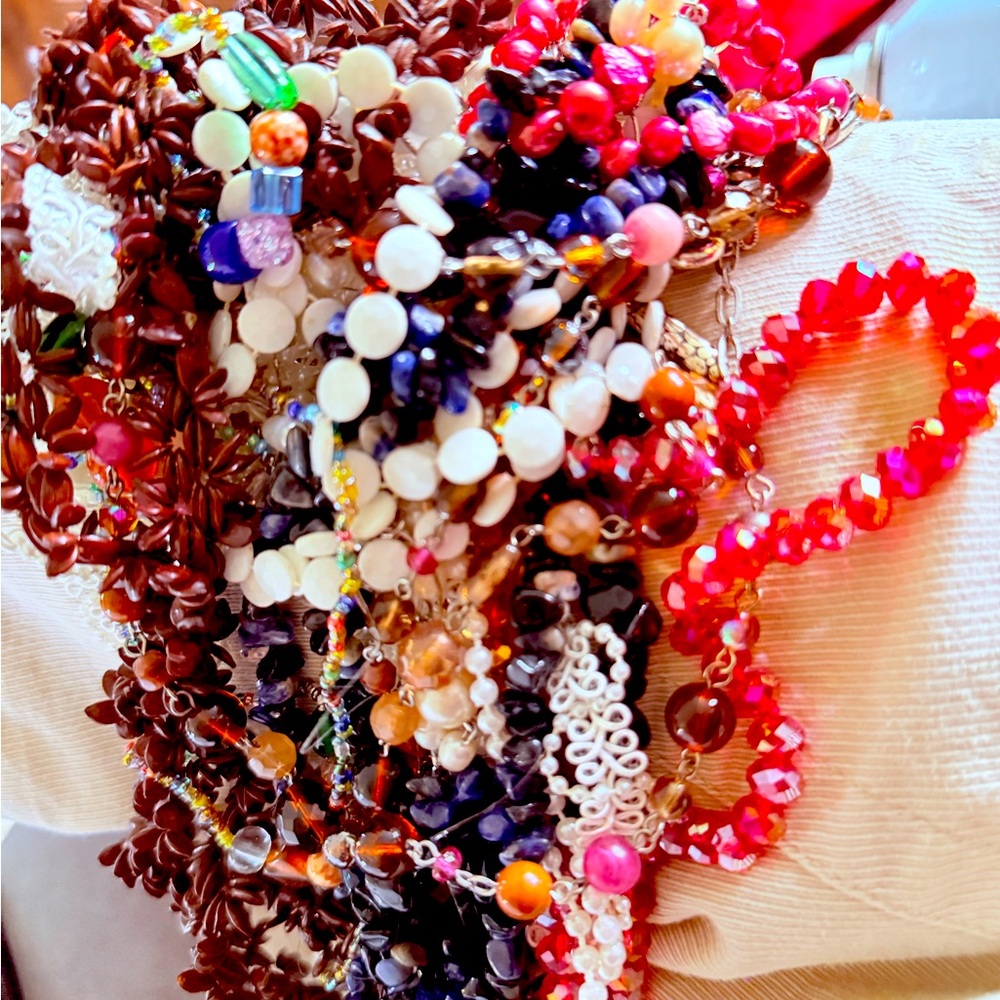 Vibrant Multicolored Beaded Jewelry Set